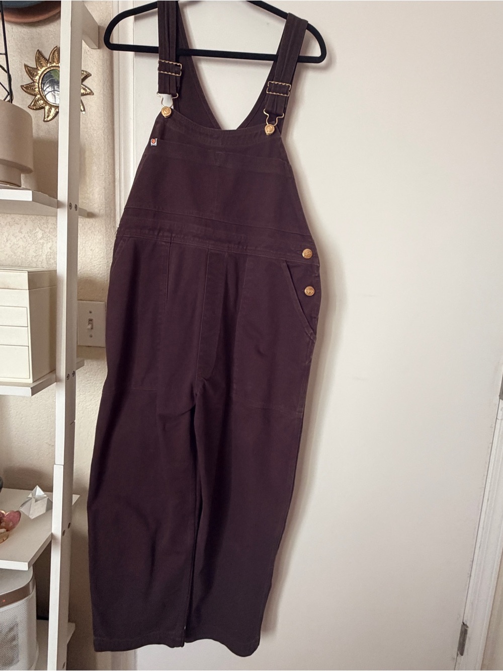 Big Bud Press Brown Cotton Overalls Jumpsuit